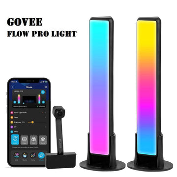 Govee Flow Pro Light Bar, Unlocked WiFi RGBIC TV LED Backlights with Camera, Works with Alexa & Google Assistant, Sync with Music - (Amazon Container Product as it is, No Warranty, No Guarantee, No Return, No Exchange) - Imported from UK